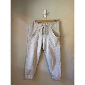 Frank & Eileen Sweatpants Women Small Heather Grey Tee Lab Scalloped Jogger USA